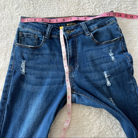 Lucky & Blessed Hitchhiker Mid Rise Flare Jeans 33.5” Inseam - Picture 9 of 10